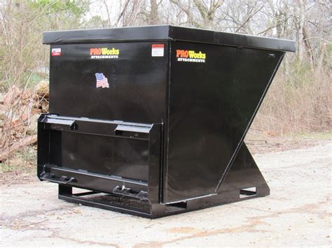 skid steer trash hopper|trash hopper for skid steer wheel.